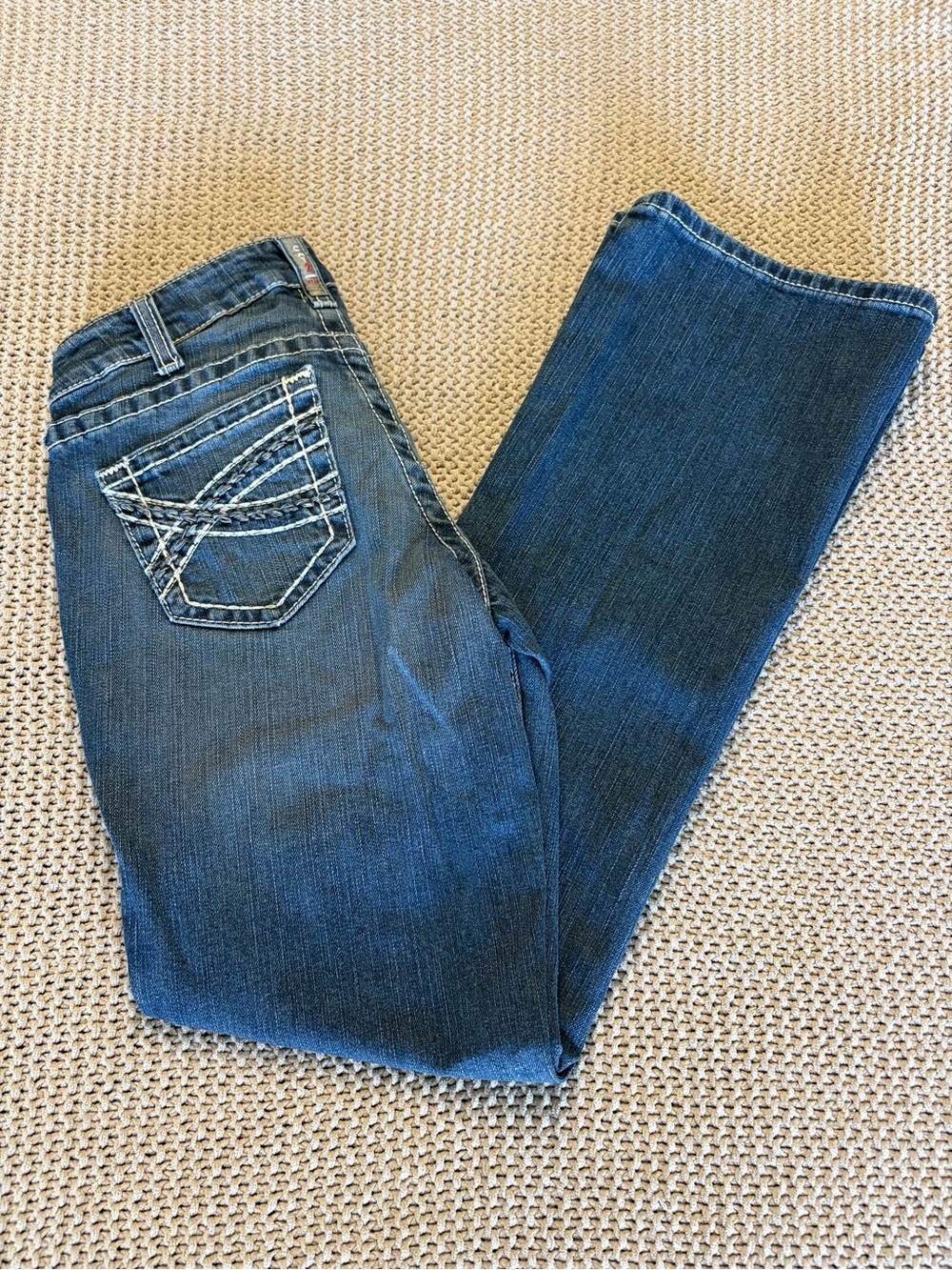 Ariat Women's Boot Cut Jeans in Dark Blue Denim